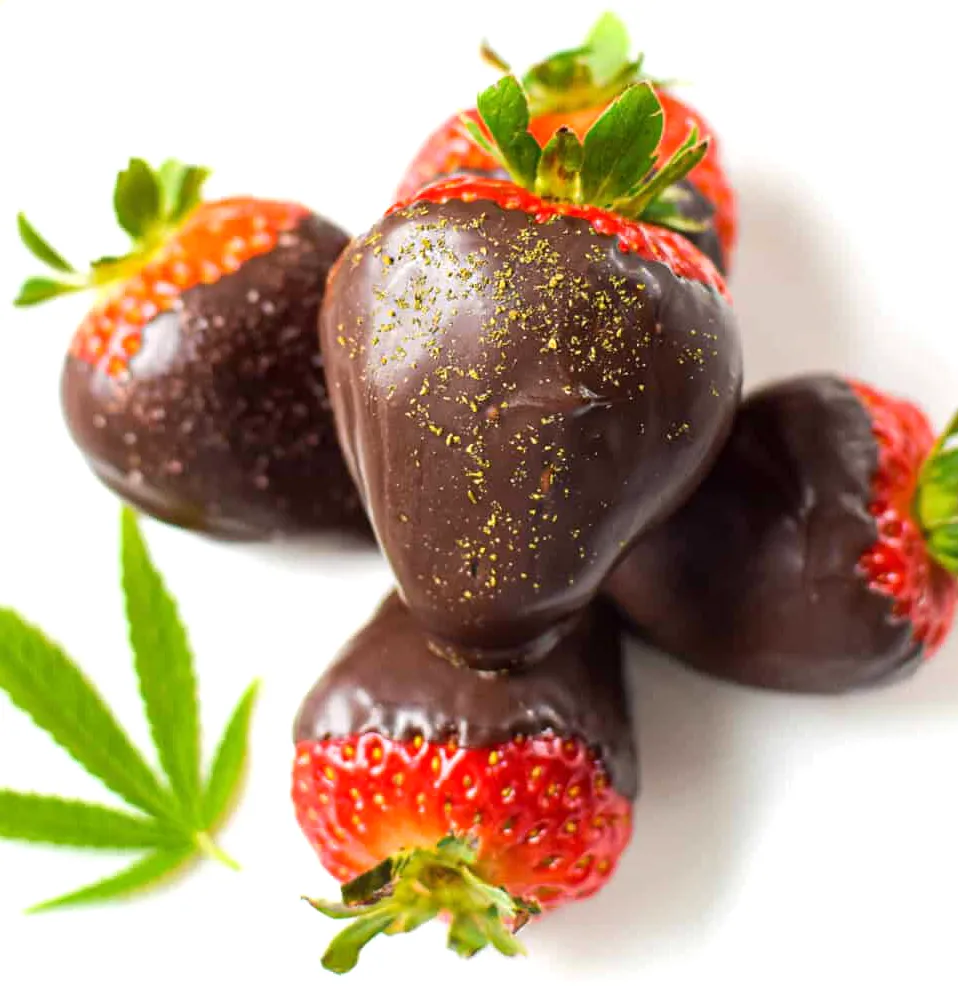 infused chocolate covered strawberries