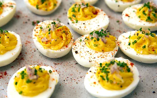 infused deviled eggs